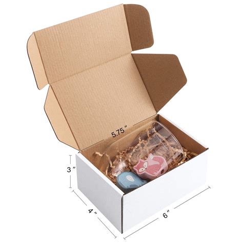 Bagdream 25 Pack Small Moving And Shipping Boxes 6x4x3 Inches White