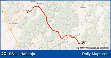 Ss 1 Halisoja Stage Map Länsirannikon Ralli 2024 Ralli Sm 🌍