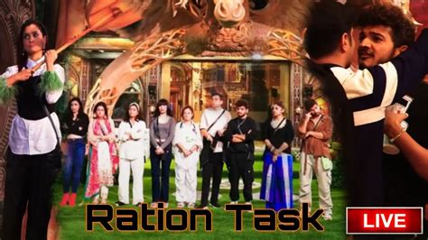 Bigg Boss Live Ration Task Promo Munawar Faruqui V S Ankita