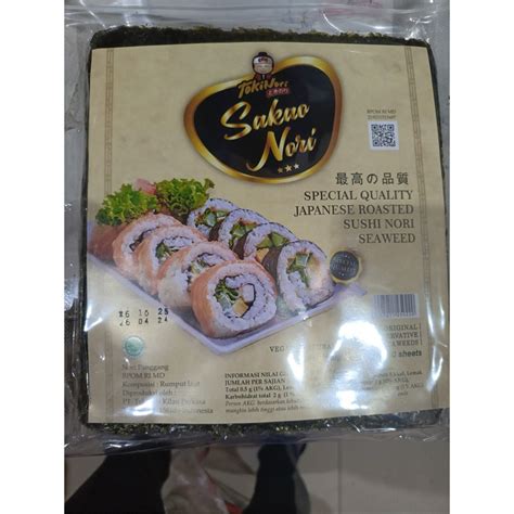 Jual SAKAO NORI 50 LEMBAR GRADE A SAKAO NORI YAKINORI Shopee