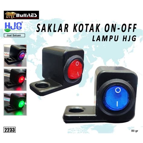 Jual Saklar Spion Stang Motor Switch Led Biru On Off Aluminium