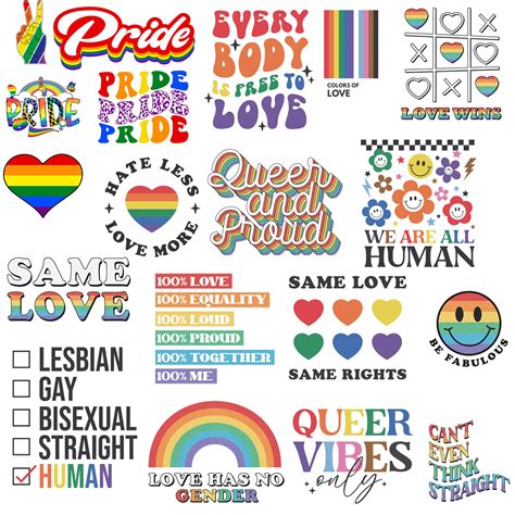 Set Of 200 LGBTQ Png Svg Bundle LGBT Svg Pride Svg Gay Etsy Australia
