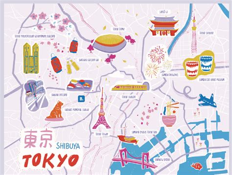 Tokyo Map For By Noemi De Feo On Dribbble