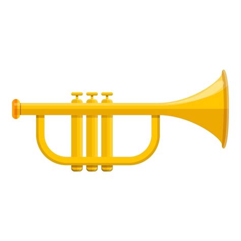 Premium Vector | Music trumpet icon Cartoon of music trumpet vector icon for web design isolated ...