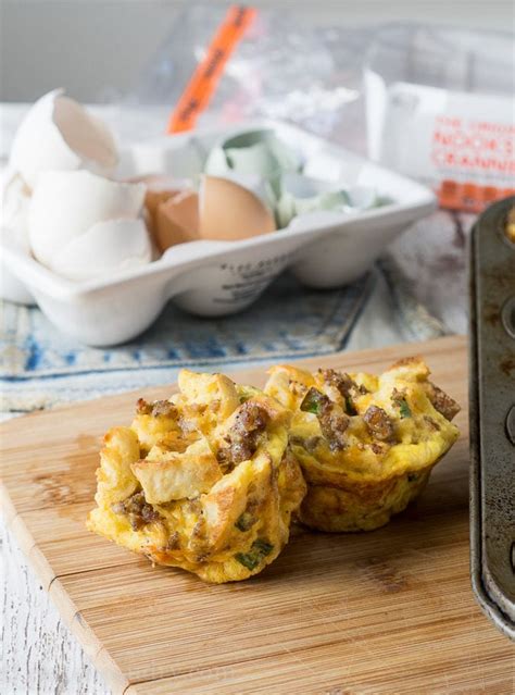 Sausage Egg and Cheese Breakfast Casserole Muffins