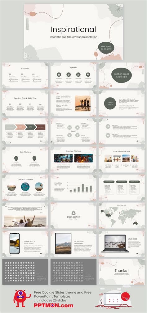 Inspirational free presentation template – Artofit