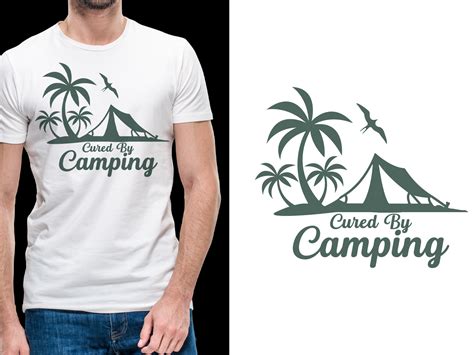 Cured By Camping Logo Tshirt Design Graphic By Ui Sahirsulaiman