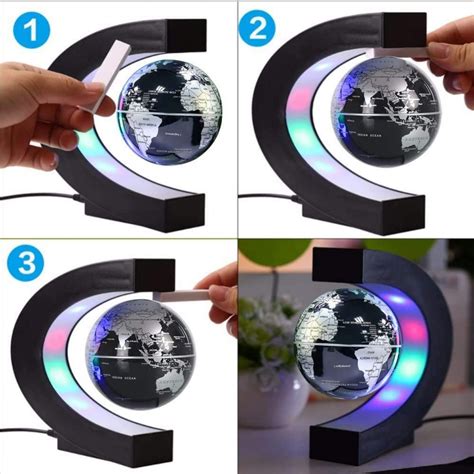 C Shaped Magnetic Levitation Globe For Desk Table And Home Decoration