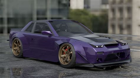 Nissan Silvia S13 Rocket Bunny Widebody 3d Model Cgtrader