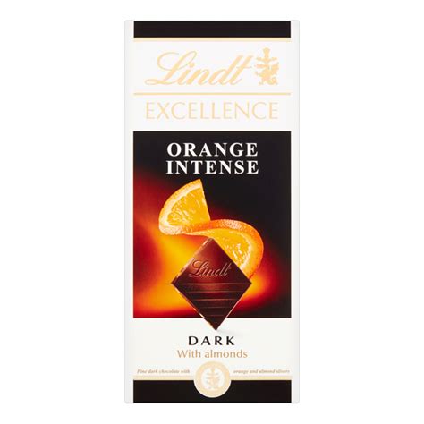 Lindt Excellence Dark Chocolate Orange Bar G Jarrold Norwich