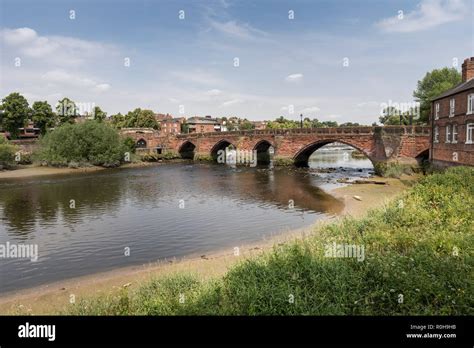 Old Dee Bridge Over The River Dee In Chester Cheshire England UK