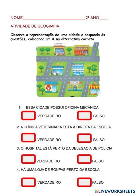 Atividade De Localização 3 Ano Revoeduca