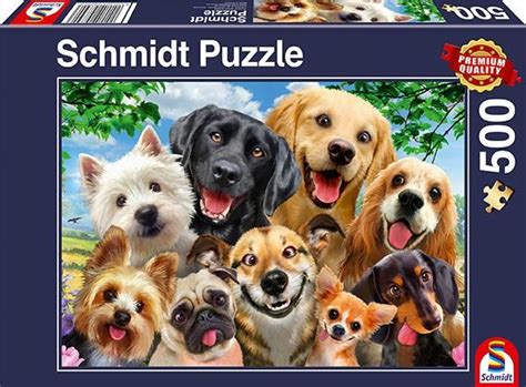 Puzzle 500 pièces Selfie de Chiens Acheter vos Jeux de société en