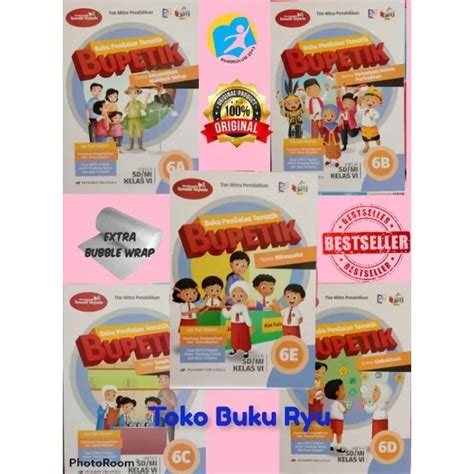 BUPETIK 6A 6B 6C 6D 6E SD MI Kelas 6 K13 Revisi Erlangga Lazada Indonesia