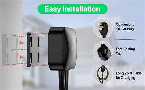 Amazon RhEVchar 40A EV Charger Wall Mount Level 2 Charging