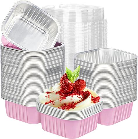 Amazon Eusoar Aluminum Foil Baking Cups With Lids Oz Pcs