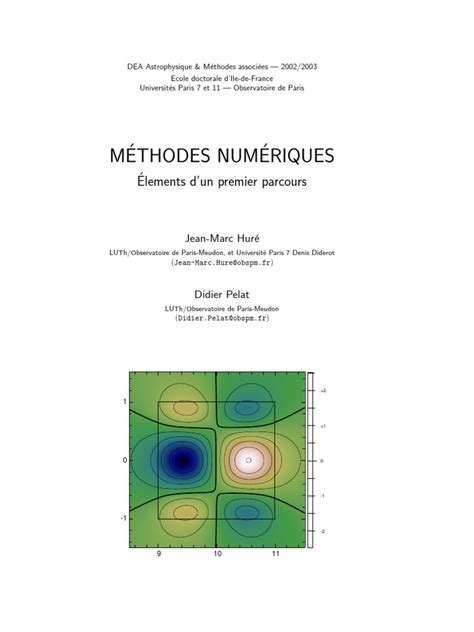 PDF Cours Methode Numerique DOKUMEN TIPS