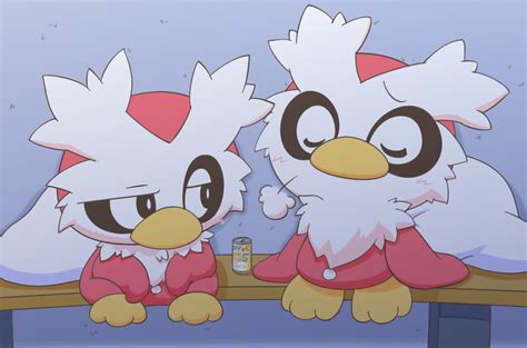 The Big Imageboard Tbib 2011 Ambiguous Gender Avian Beak Blush Delibird Duo Nettsuu Nintendo