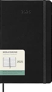 MOLESKINE 2025 12 Month Weekly Vertical Hard Cover Diary Large