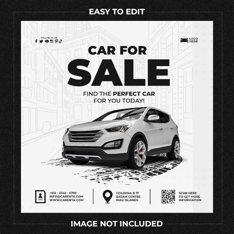 Premium Psd Car For Sale Social Media Instagram Template