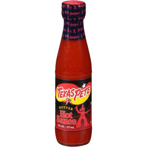 Texas Pete Texas Pete Hotter Hot Sauce 6 Oz Bottles Pk12 120001 Zoro