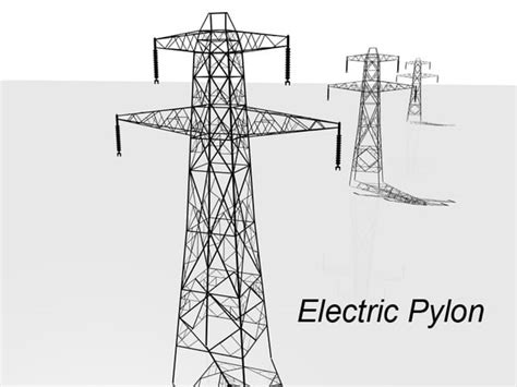 electric pylon 3d model