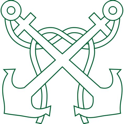 Crossed Anchors Free Svg