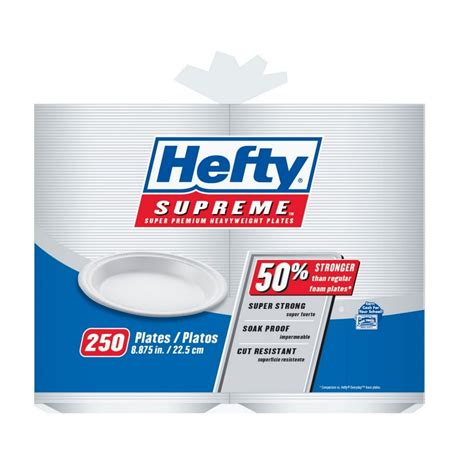 Hefty Supreme Plates 8875 250 Ct