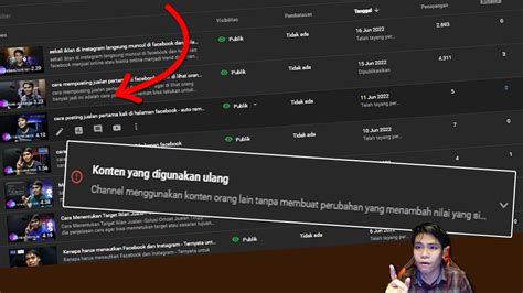 LIVE Jadi Ini Penyebabnya Di Tolak Monetisasi Padahal Sudah Konten