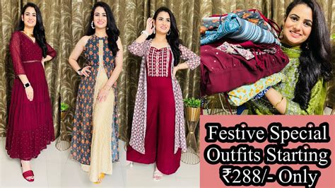 Party Wear Kurta And Vacation Dress And Bottom Wear Haul👗summer Special