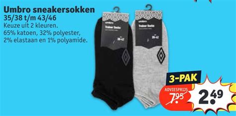 Umbro Sneakersokken Aanbieding Bij Kruidvat