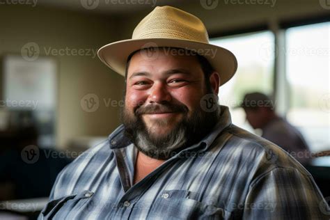 a man with a beard and hat smiles for the camera generative ai 32091048 Stock Photo at Vecteezy