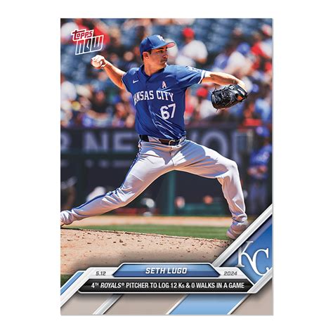 Seth Lugo 2024 MLB TOPPS NOW Card 185