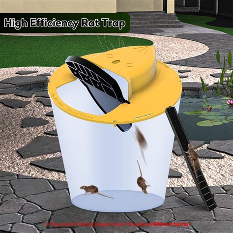 Reusable Mouse Trap Plastic Bucket Lid Rat Traps Humane Or Lethal