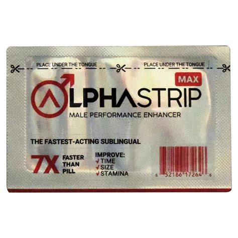 Ss 90 Alpha Strip Max 36 Strips Male Sexual Performance Enhancement