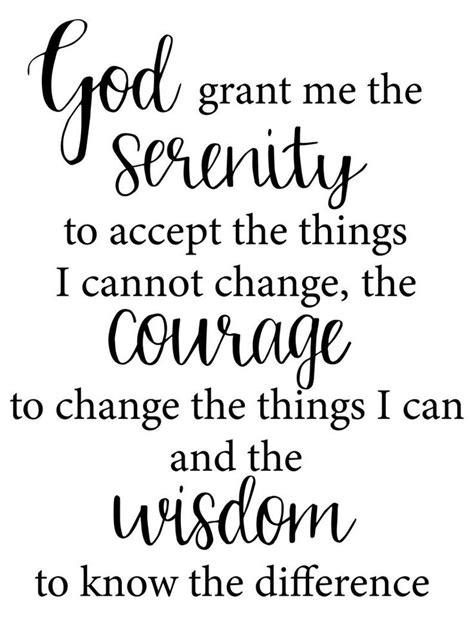 Printable Black And White Serenity Prayer