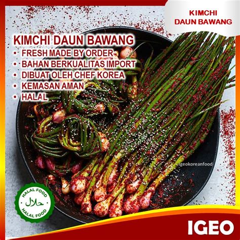 Jual Kimchi Daun Bawang Gr Halal Fresh Lezat Enak Makanan Sehat Siap