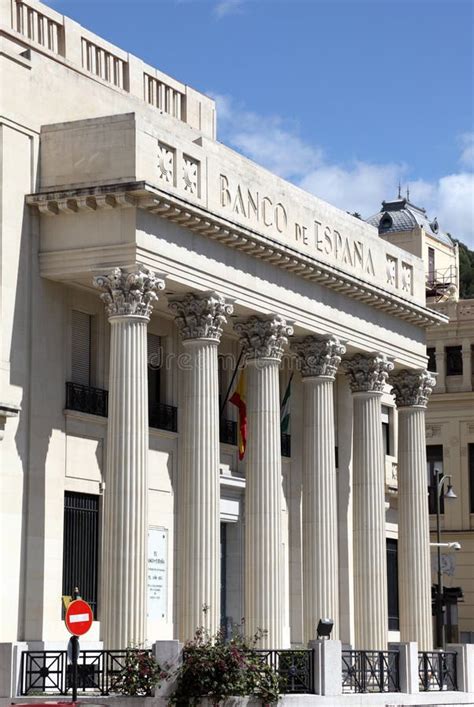 Banco de España en Málaga fotografía editorial Imagen de exterior