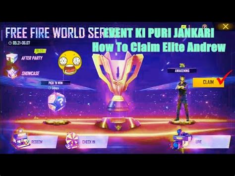 Free Fire New Event Free Fire Elite Andrew Event Free Fire Fierce