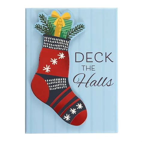 Stockings Christmas Rectangle Gift Card Holder