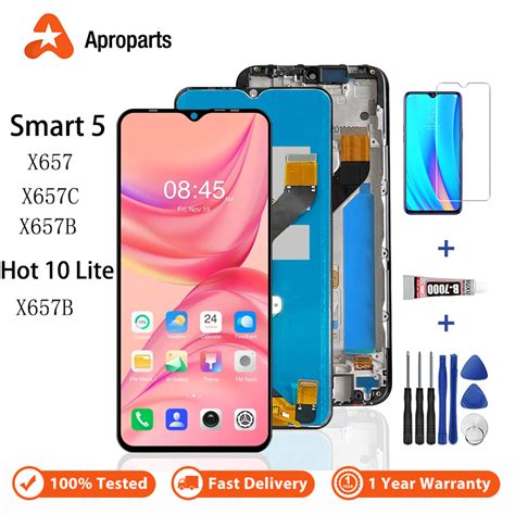 適用 Infinix Smart 5 X657 Hot 10 Lite X657B X657C LCD 觸摸屏液晶螢幕 蝦皮購物