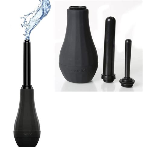 Perfect Fit Ergoflo Extra Premium Tip Anal Douche Plastic Tip Black Inch Orgasmic Deals