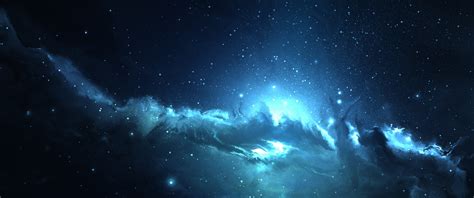 ultrawide astrophotography space blue wallpaper - Coolwallpapers.me!