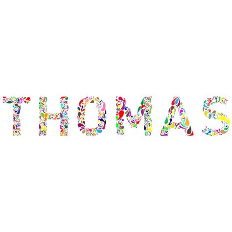 Thomas Name Svg