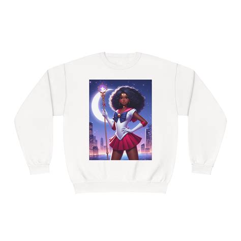 Sailor Mars African American Sweatshirt Anime Pullover Manga