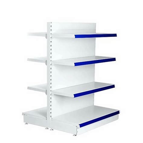 Mild Steel Free Standing Unit Double Sided Display Rack For