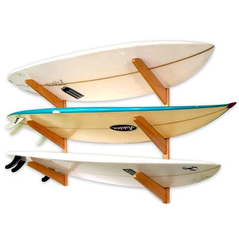 Storeyourboard Timber Surfboard Wall Rack Holds Surfboards Sports