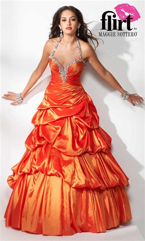 Pin On Vestidos De Fiesta Naranja