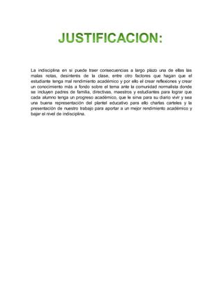 Proyecto Indisciplina Pdf