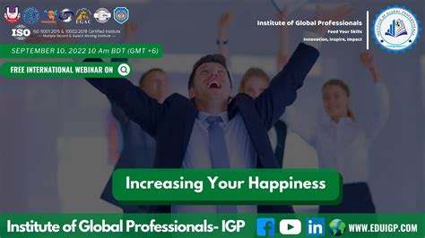 Increasing Your Happiness - YouTube 